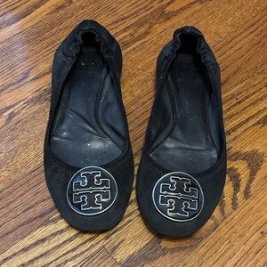 Tory Burch Black Flats